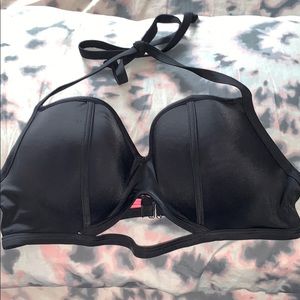 Pink Halter Bikini Top